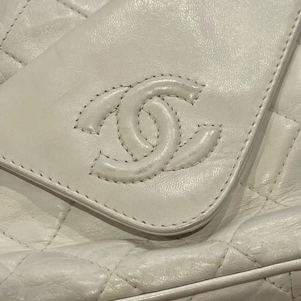 Chanel White Ivory Camera Bag Crossbody - Picture 9 of 13